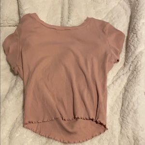 Pink crop top